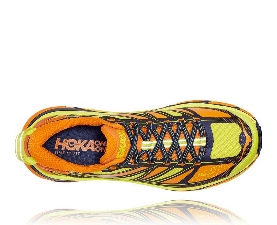 Hoka One One Trail Schoenen Heren - Mafate Speed 2 - Lichtgoud/Roze - DS6972403